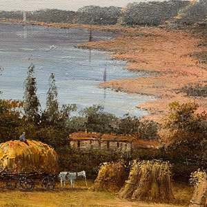 20 In× 24 in dipinti ad olio d'arte dipinti a mano 100% paesaggio classico del campo - Product Image 3