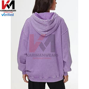 Sudadera con capucha de lavado ácido de gran tamaño para mujer, ropa de calle de peso pesado Vintage, sudadera holgada, ropa de abrigo Retro informal, otoño - Product Image 4