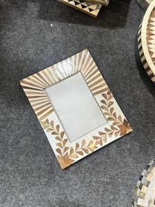 Vente en gros nouveau design cadre photo floral en incrustation d'os avec bords festonnés pour créer des moments de bonbons nouvelle incrustation de résine de vente chaude - Product Image 5