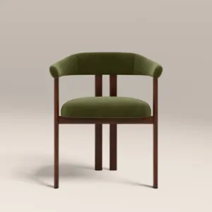 Chaise de salle à manger SINTERIOR MOSS GREEN ARBOR CARVER - Product Image 4