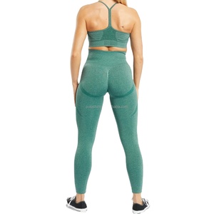 Muestras Gratis Ropa Deportiva Sin Costuras para Mujer Dropshipping Ropa de Yoga Fitness Leggings Pantalones de Yoga Activos Talla Pequeña BY HI 2026 - Product Image 4