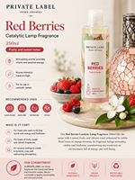 Lampe catalytique parfumée aux baies rouges, marque privée, 250 ml, OEM |   Recharge de parfum d'ambiance pour lampes catalytiques |   Espagne UE