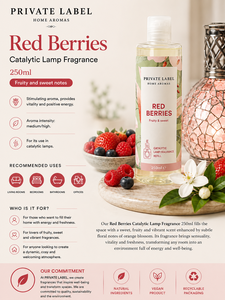 Fragancia para Lámpara Catalítica de Bayas Rojas de Marca Privada 250ml OEM |   Recambio de Fragancia para Lámparas Catalíticas |   España UE - Product Image 3