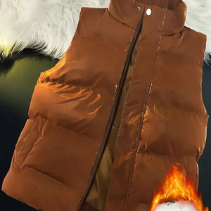 Vente en gros Nouvel hiver personnalisé Gilet bouffant noir de haute qualité pour hommes Gilet chaud avec logo personnalisé Veste pour hommes - Product Image 3