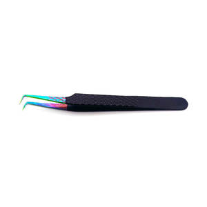 Pinzas de pestañas Pinzas de extensión de pestañas profesionales con logotipo personalizado Pinzas de acero inoxidable - Product Image 1