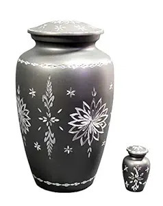 Urna Funeraria Metálica en Forma de Corazón Pow Print con Efecto de Chispa, Elegante Soporte de Aluminio para Guardar Cenizas Humanas - Product Image 4