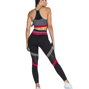 Wholesale Women Running <b>Leggings</b> Seamless High Waist Yoga Pants <b>with</b> Butt Lift Support. - Product Image 2