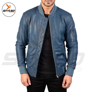 Vente en gros de vestes en cuir d'origine personnalisées pour hommes, vestes en cuir pour hommes de style récent - Product Image 2