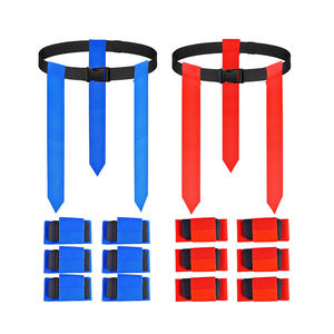 Drapeaux d'équipe de football promotionnels, drapeaux de football personnalisés ajustables en couleur pleine, et ceintures pour adultes et jeunes, équipement d'entraînement - Product Image 5