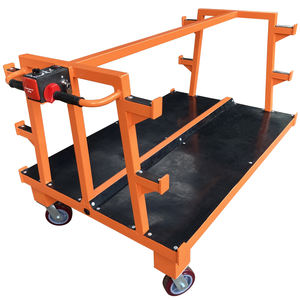 वाटरप्रूफ इलेक्ट्रिक फोर-व्हील फोल्डेबल स्टेनलेस स्टील प्लेटफॉर्म ट्रॉली 500 किलोग्राम क्षमता भारी शुल्क ओम गोदाम ट्रक उपकरण के लिए - Product Image 3