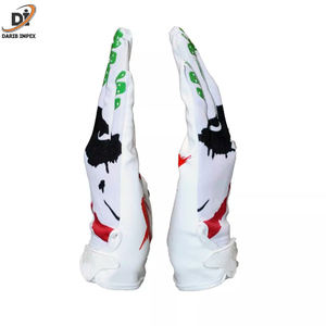 Gants de football américain de haute qualité au design personnalisé, cuir confortable, néoprène spandex avec logo imprimé, vente en gros - Product Image 5