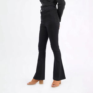 Jeans droits décontractés de haute qualité pour femmes, taille XL, jambes larges, poches, lavage plat, respirant, séchage rapide, mode estivale - Product Image 3