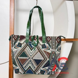 Nueva Venta caliente Jacquard hecho a mano de cuero genuino bolso de mano multiuso nuevo diseño Vintage bolso de compras tarifa barata producto a granel - Product Image 1