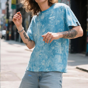 New Arrival Men's Super Quality T Shirt Custom Design Street Style 100% Cotton Hand <b>Knitted</b> Quick Dry <b>Tie</b> Dye T Shirt - Product Image 3