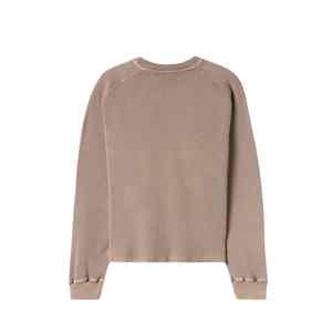 Sweat-shirt unisexe à col rond personnalisé, mélange de polyester et de coton, surdimensionné, thermique, uni, hiver, streetwear, sweat-shirt de luxe - Product Image 2