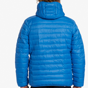 Best Hot Selling Custom Lightweight Puffer <b>Jackets</b> for Men <b>Fleece</b>-<b>Lined</b> Hooded Stand Collar Insulated Men's Puffer <b>Jacket</b> - Product Image 3