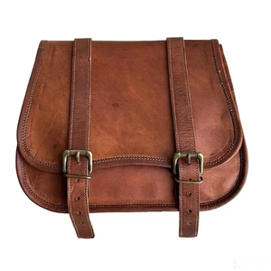 Cuero Marrón Sillín Bicicleta Motocicleta horquilla herramienta Bolsa lateral - Product Image 1