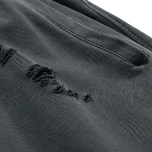 Cintura elástica Hombres Distress Short Ropa cómoda Hombres Distress Short Premium y Calidad única Hombres Distress Shorts - Product Image 4