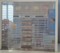 Porte à enroulement motorisée en polycarbonate haute visibilité à faible MOQ pour musées, galeries d'art et salles d'exposition d'échantillons