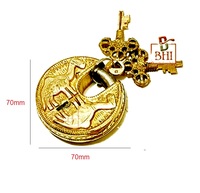 Serrure d'obturateur en laiton de chameau avec 2 clés-serrure antique et cadenas de matériel serrure de porte de conception de chameau