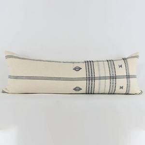 Fundas de almohada de lana con cremallera, cuidado fácil y tejido a mano, lumbar largo, textura suave, almohadas decorativas de lana, decoración de lana, juego para el hogar - Product Image 5