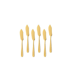 Juego de cuchillos de mantequilla de latón superior de 6 piezas, herramienta de corte de cubiertos con juego de cuchillos, cortador de pan, juego de latón a precio barato - Product Image 1
