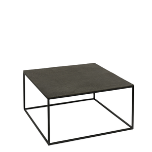 2025 nouveaux produits Table basse en métal moderne Durable avec accents en métal Vintage Table basse centrale de salon Simple noir - Product Image 2