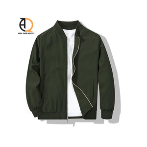 OEM ODM chaqueta de bombardero cortavientos de poliéster y vuelo impermeable con cremallera Casual chaqueta de bombardero impermeable para los hombres - Product Image 3