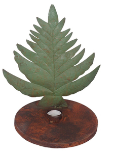 Bougeoir en métal gris antique intérieur en laiton blanc avec étoile de coupe chauffe-plat, bougeoir pour décoration de Noël - Product Image 5