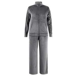 Bulk Order Velour Tracksuit Women Custom Zipper Hoodie And Sweatpants Two Piece Set Casual <b>Ladies</b> <b>Jogging</b> Wear - Product Image 5