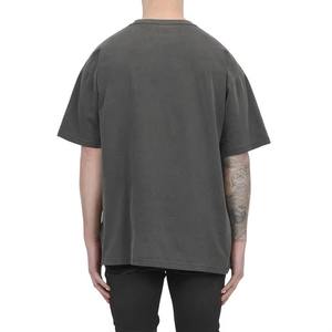 Alta calidad 100% algodón 300 Gsm Heavyweight hombres logotipo personalizado gota hombro hombres ácido lavado personalizado impresión Boxy hombres algodón camiseta - Product Image 2