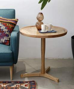 Tables d'appoint en bois au design de luxe pour meubles de maison avec texture en bois classique et cadre en bois fait main - Product Image 6