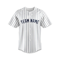 Equipo de uniforme de Jersey de béisbol y softbol cosido con impresión digital sublimación de diseño propio barato hecho a medida