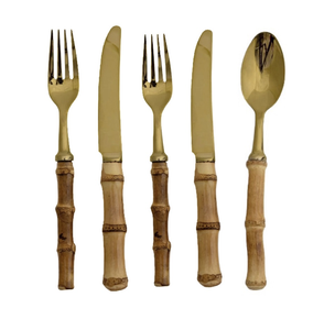 Tenedor y cuchara de acero inoxidable de alta calidad, mango diferente, estilo elegante, mango hecho a mano, cuchara de acero inoxidable de lujo - Product Image 4