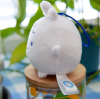 Porte-clés tendance en peluche ronde en forme de pain vapeur, souvenirs Kawaii, poupées en peluche Squish personnalisées