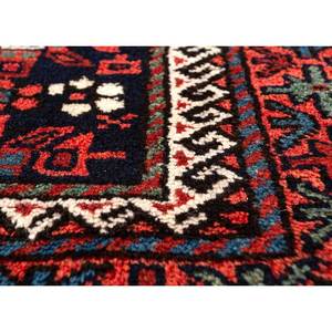 พรมขนสัตว์ถักมือสีน้ำเงิน Kiaan Paem-313 ขนาด 9x12 ฟุต รูปทรงสี่เหลี่ยมผืนผ้า ลายเรขาคณิตนามธรรมแบบจิ๊กซอว์ เหมาะสำหรับทางเข้าบ้าน ห้องโถง สำนักงาน - Product Image 3