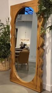 Marco de espejo de pared de madera Premium más vendido con encanto rústico Vintage para granja y decoración interior temática clásica - Product Image 5