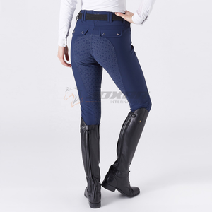 Collants d'équitation doux au toucher pour femmes Tissu extensible flexible sécurisé pour les séances d'entraînement et le confort de l'équitation - Product Image 3