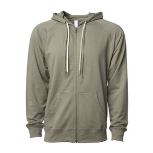 Sweat à capuche zippé de haute qualité 450 g/m², épais, couleur unie, 100 % coton, écologique, coupe-vent, unisexe, hiver 2024 - Product Image 1