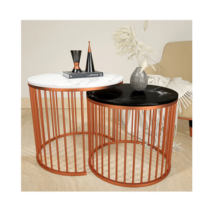 Table basse ronde compacte offrant une fonctionnalité pratique au quotidien avec une forme élégante pour des aménagements intérieurs polyvalents, qualité élégante - Product Image 2