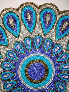 แผ่นรองจานถักลายลูกปัดสำหรับโต๊ะในครัวของตกแต่งบ้านราคาถูกมาก - Product Image 4