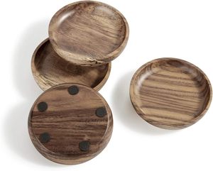 High Quality <b>Polished</b> Wooden Coasters for Hot and Cold Beverages Adds a Natural Touch to Dining Tables and Coffee Tables - Product Image 5