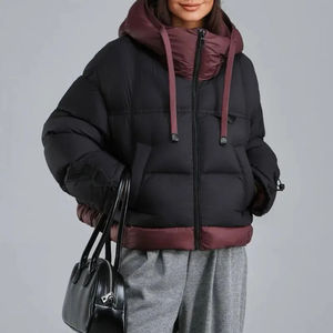 Chaqueta de Invierno Acolchada para Mujer, de Lona, con Logotipo Personalizado, Tejida, Transpirable, Impermeable, Cortavientos, de Manga Larga, Cálida, para Exteriores, a Bajo Precio - Product Image 3