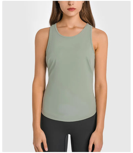 Camiseta de Yoga sin mangas de verano 2024, camiseta sin mangas, chaleco de gimnasio transpirable de secado rápido, ropa deportiva de entrenamiento para mujer, chaleco deportivo informal - Product Image 1