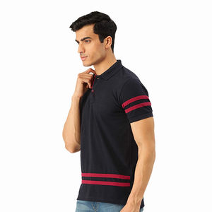 <b>Men's</b> Quick Dry Cotton <b>Polo</b> <b>Shirt</b> Slim Fit Short Sleeve Pullover <b>Black</b> Color Golf <b>Polo</b> <b>Shirt</b> With Custom Design - Product Image 3