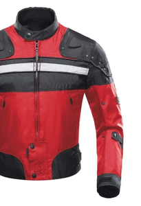 แจ็กเก็ตหนังแท้สำหรับผู้ชายสำหรับมอเตอร์ไซด์เสื้อแจ็คเก็ตมอเตอร์ไซด์หนังแท้ดีไซน์โดดเด่นสำหรับฤดูหนาว - Product Image 4