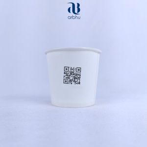 Vasos de papel desechables de pared simple sin plástico respetuosos con el medio ambiente para bebidas calientes Opciones de logotipo impreso personalizado disponibles - Product Image 4