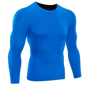 Chất lượng cao tùy chỉnh thiết kế logo của riêng bạn OEM cotton Polyester Spandex đồng bằng overstretch bjj MMA phát ban bảo vệ cho nam giới