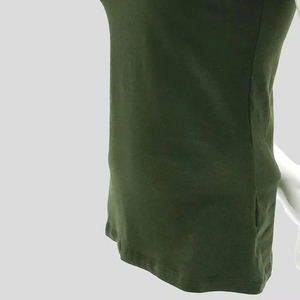 T-shirt décontracté pour femme, été, coupe ajustée, col rond, manches papillon, uni, manches courtes, tissu jersey respirant, LOGO 100% coton - Product Image 2