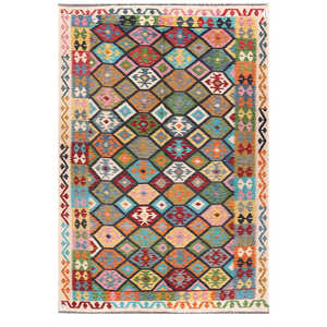 พรมกิลิมไมมาณา อัฟกานิสถาน ขนาด 291 x 202 ซม. พรมและชุดพรมแบบดั้งเดิมของชาวอัฟกัน - Product Image 1